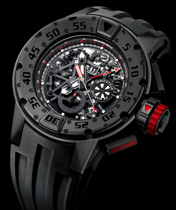 Replica Richard Mille RM 032 Dark Diver Chronograph Black Watch